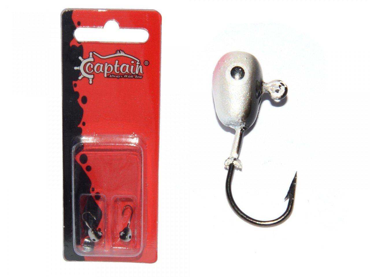 Captain 6444 Jig Head Pug Pug 1.7gr Micro LRF Jig Head 2'li Set Naturel