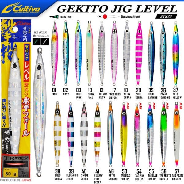 Cultiva JİG 31873 Gekito Jig Level 80g 13.5 cm 37