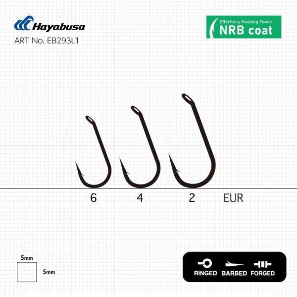 Hayabusa P2 Sazan İğnesi Dövme Teflon Black 10lu Paket