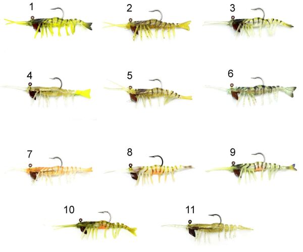 Captain 3049 Magic Shrimp 3D Silikon Karides 76mm 55gr Suni Yem