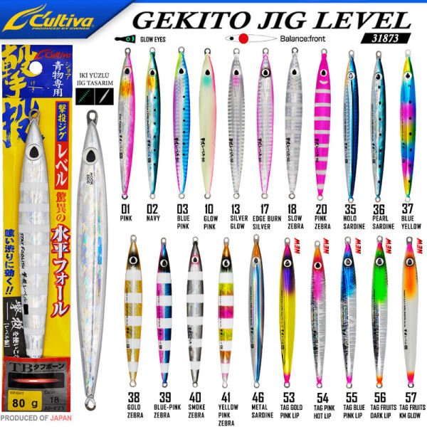 Cultiva JİG 31873 Gekito Jig Level 80g 13.5 cm 46