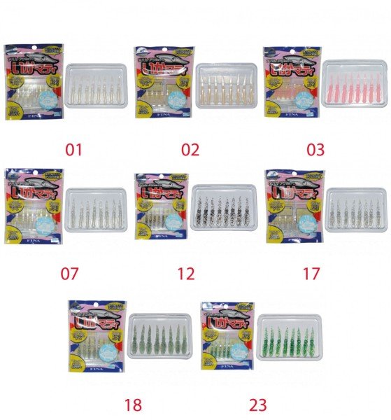 Hayabusa FS 302 Fina Sübye 4cm LRF Silikon Suni Yem 8'li Paket 01