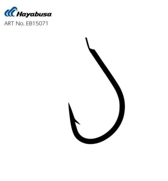 Hayabusa HIZU 150 Kısa Pala Dövme Olta İğnesi 15li Paket Black Nikel