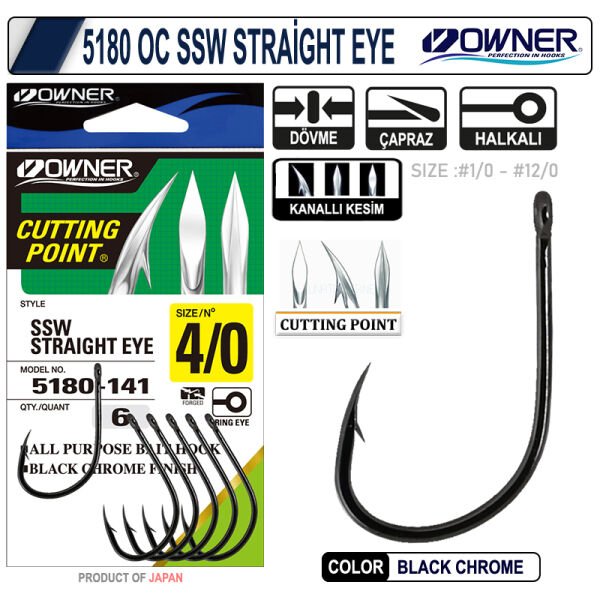 OWNER 5180 SSW STRAIGHT EYE 5-0