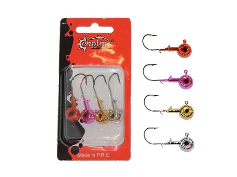 Captain 6415 Jig Head Angel Kiss 4'lü Set 3D Melek Gözlü Jig Head 7 gr