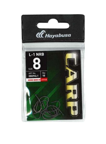 Hayabusa L1 Sazan İğnesi Dövme Teflon Black 10lu Paket