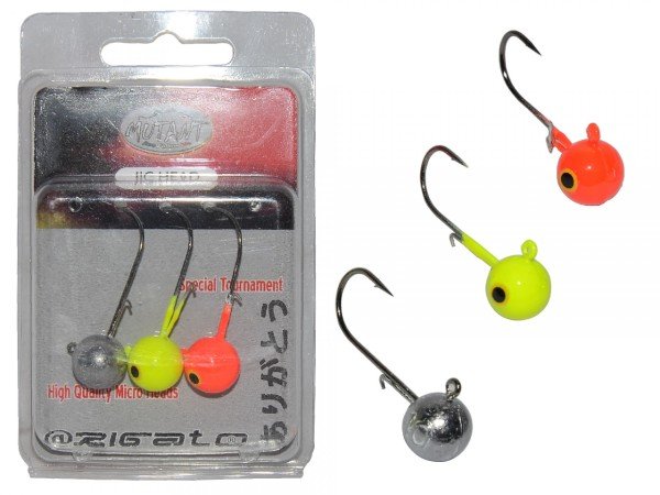 Mutant 6414 Jig Head Rigato Tip Top 3'lü Mix Set Tırnaklı Jig Head