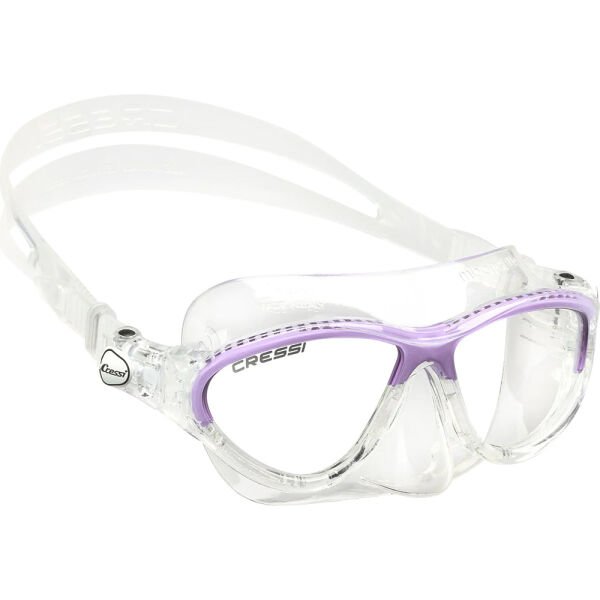 Cressi Moon Çocuk Yüzme ve Dalış Maskesi CLEAR - LILAC - 5-10 YAŞ