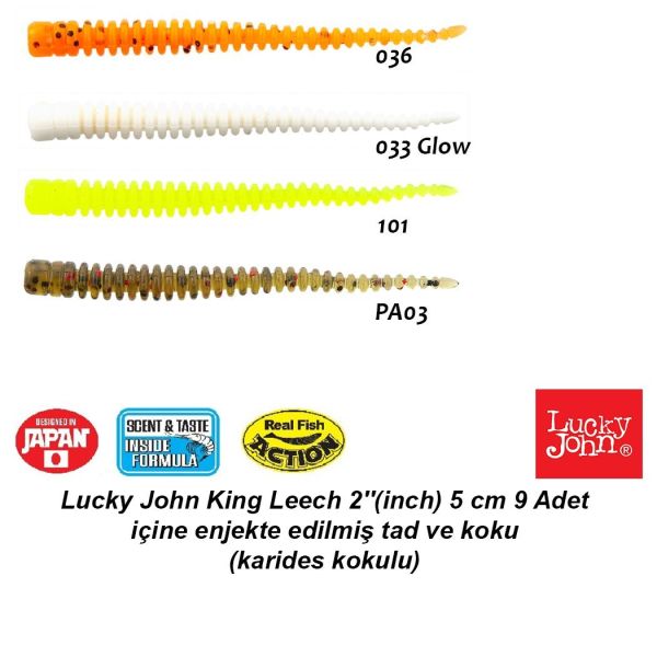 Lucky John King Leech 2'' (5 cm) 9 Adet F05