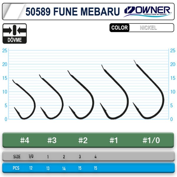 Owner 50589 Fune Mebaru White İğne