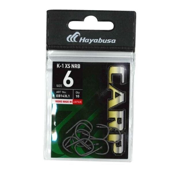 Hayabusa K1 XS Sazan İğnesi Dövme Teflon Black 10lu Paket