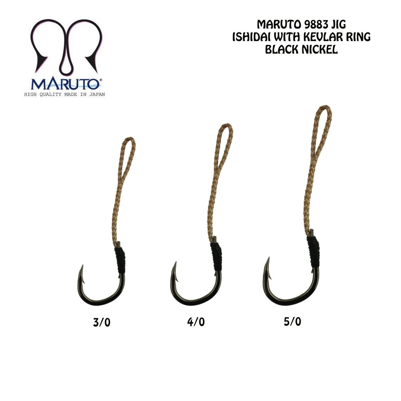 Maruto 9883 Siyah Nikel Jig İğnesi 5