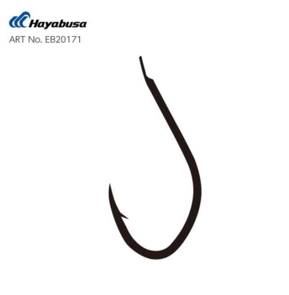 Hayabusa HSNA 201 Kısa Pala Olta İğnesi 15li Paket Black Nikel