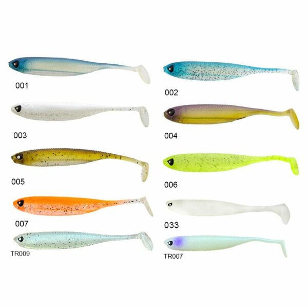 Lucky John Makora 3D Shad Tail 4'' (10.16 cm) 6P Silikon Yem 003