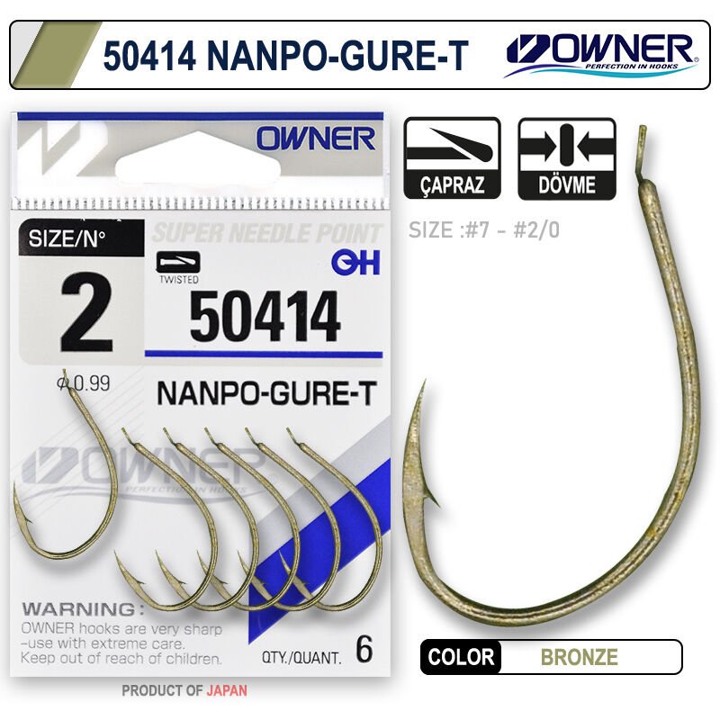 Owner 50414 Nanpo Gure-T Oxidized Gold İğne 1
