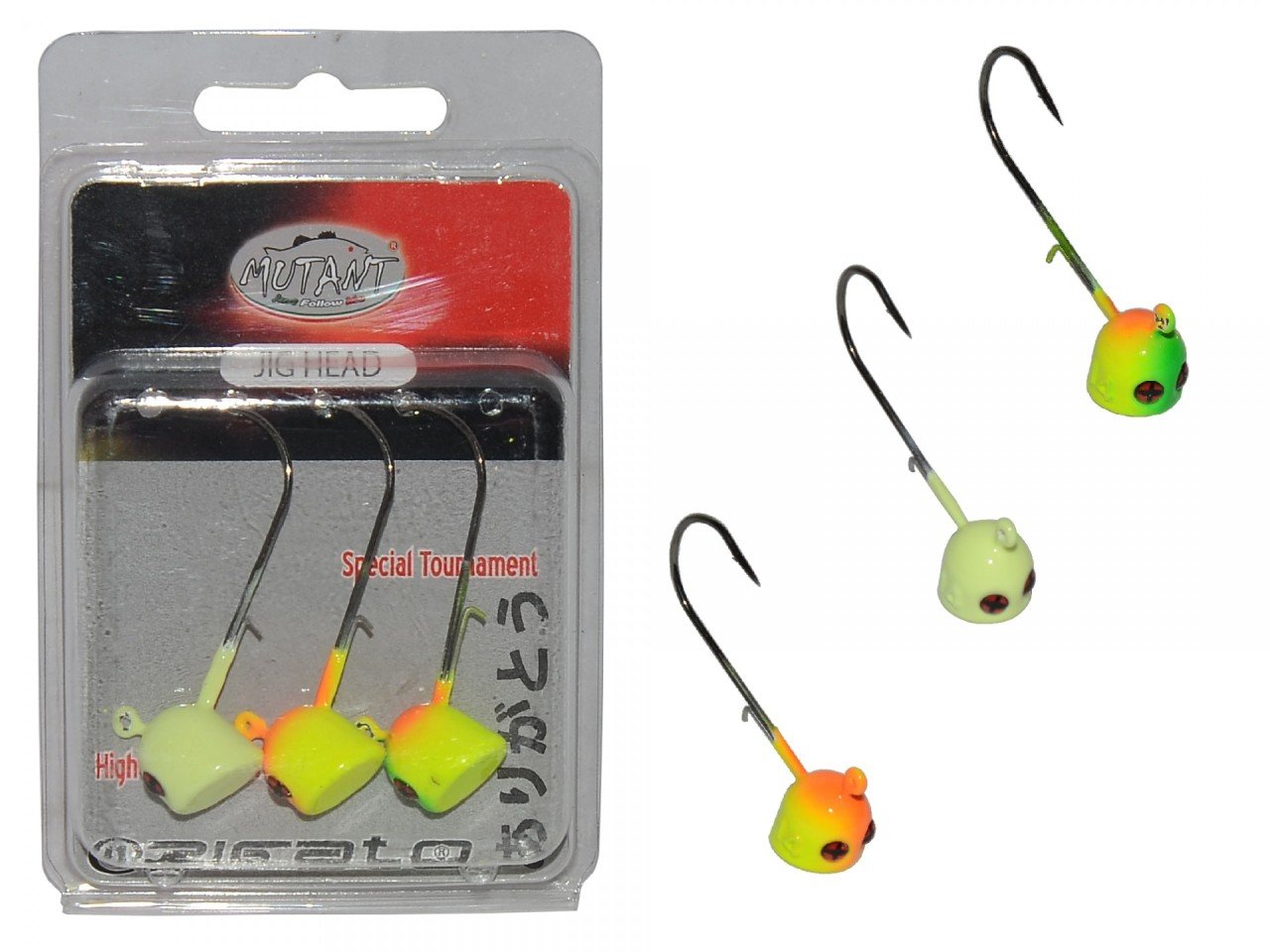 Mutant 6413 Jig Head Rigato Moite 3'lü Mix Set Tırnaklı Jig Head 14 gr