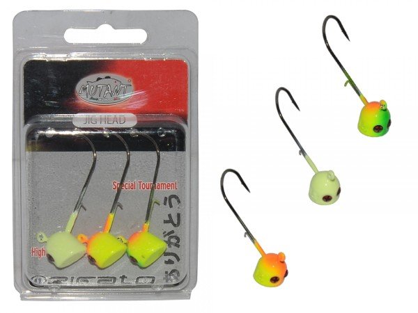 Mutant 6413 Jig Head Rigato Moite 3'lü Mix Set Tırnaklı Jig Head 14 gr