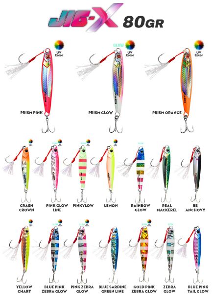 Fujin Jig-X 80gr Shore Jigging Jig Yem
