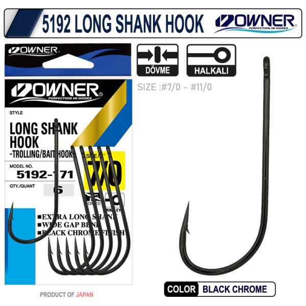 OWNER 5192 LONG SHANK 9-0