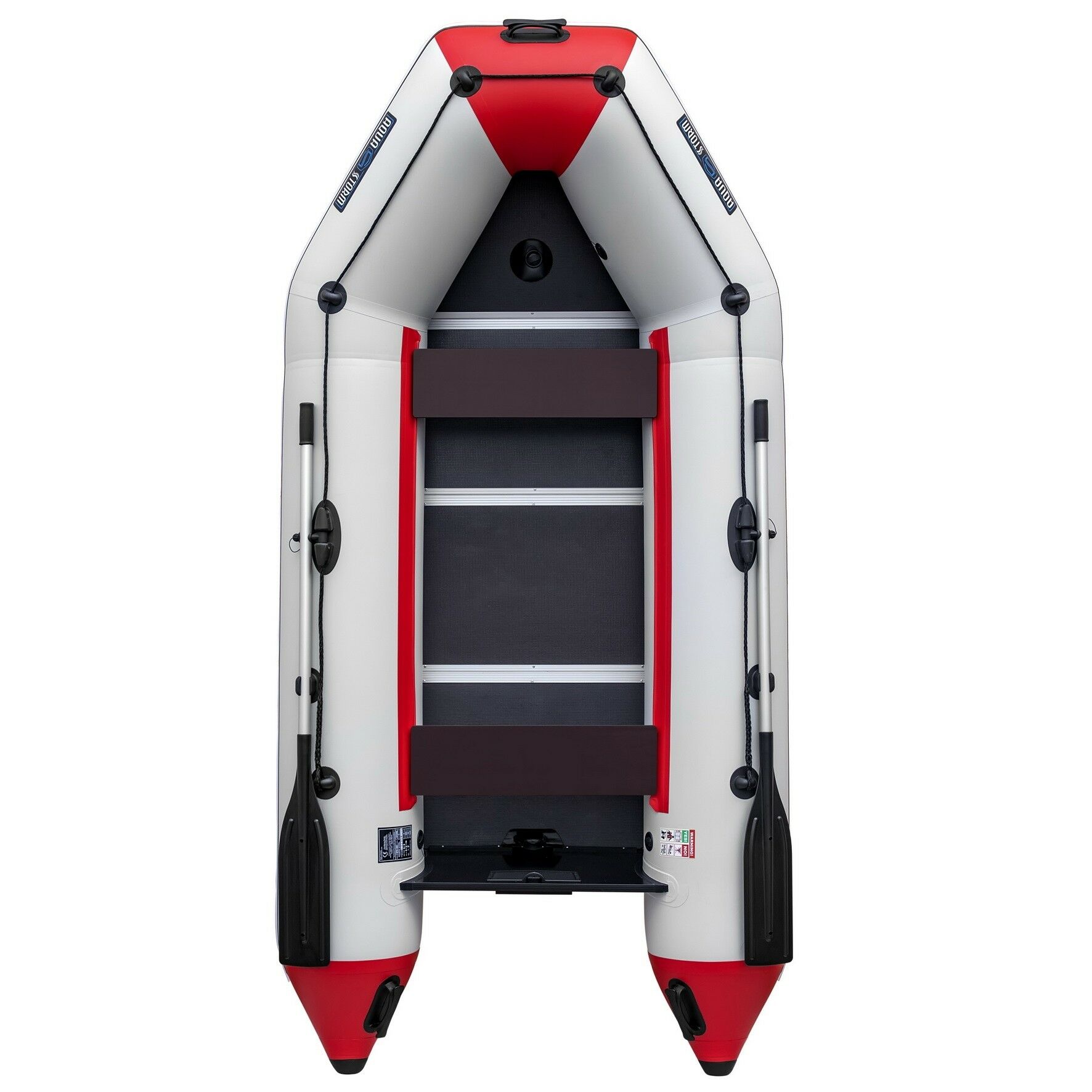 Aqua Storm STK Karinalı Omurga Taban Motor Takılan Bot Gri-Kırmız - 330 cm