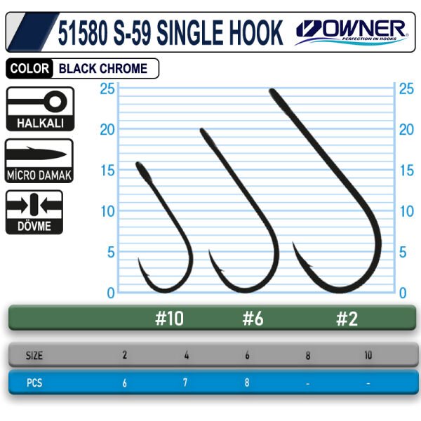 Owner 51580 S-59 Single Hook 2