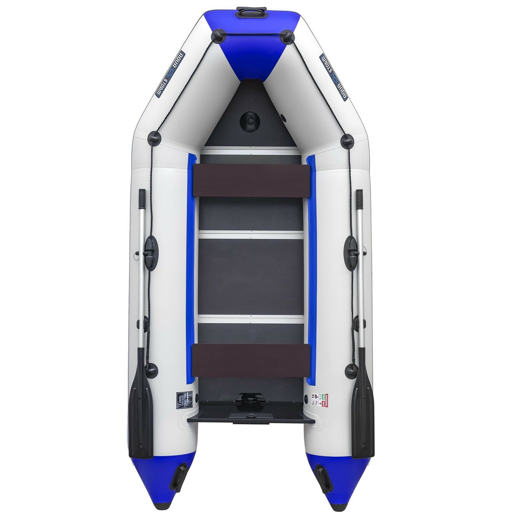 Aqua Storm STK Karinalı Omurga Taban Motor Takılan Bot Gri-Mavi - 330 cm