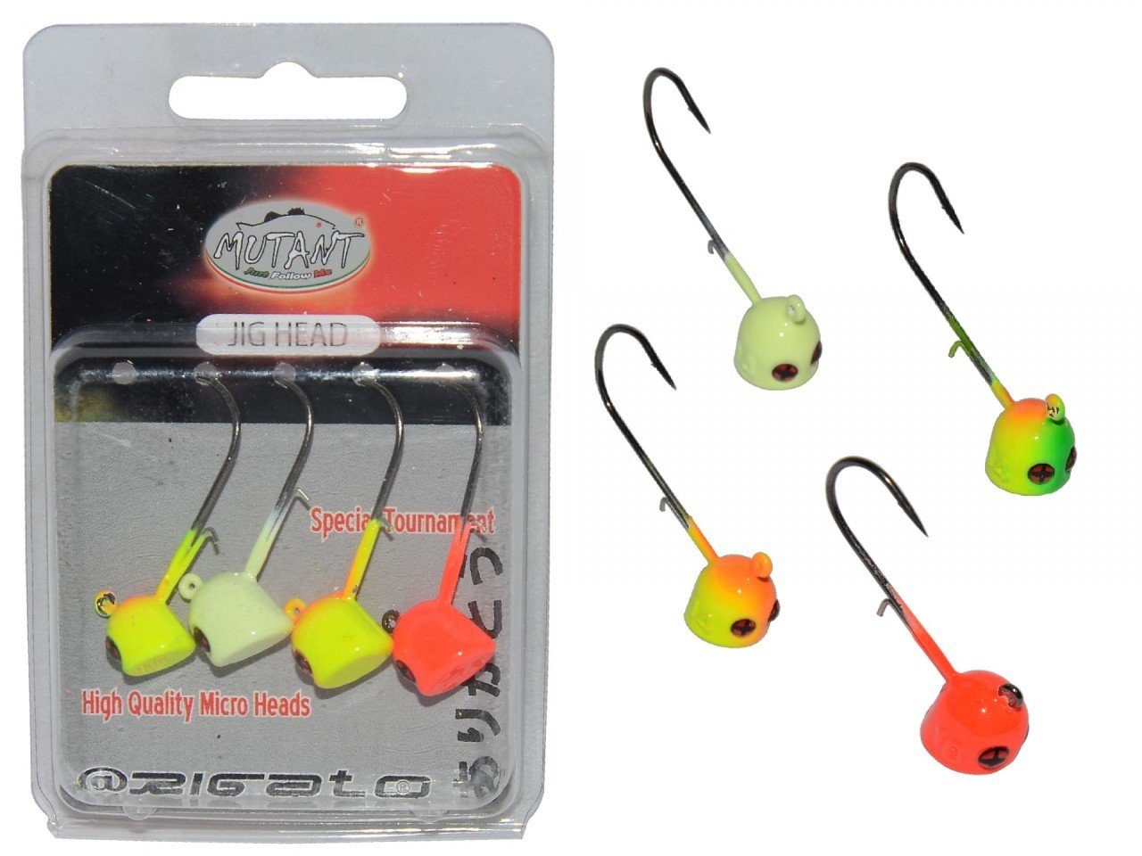 Mutant 6413 Jig Head Rigato Moite 4'lü Mix Set Tırnaklı Jig Head 7 gr