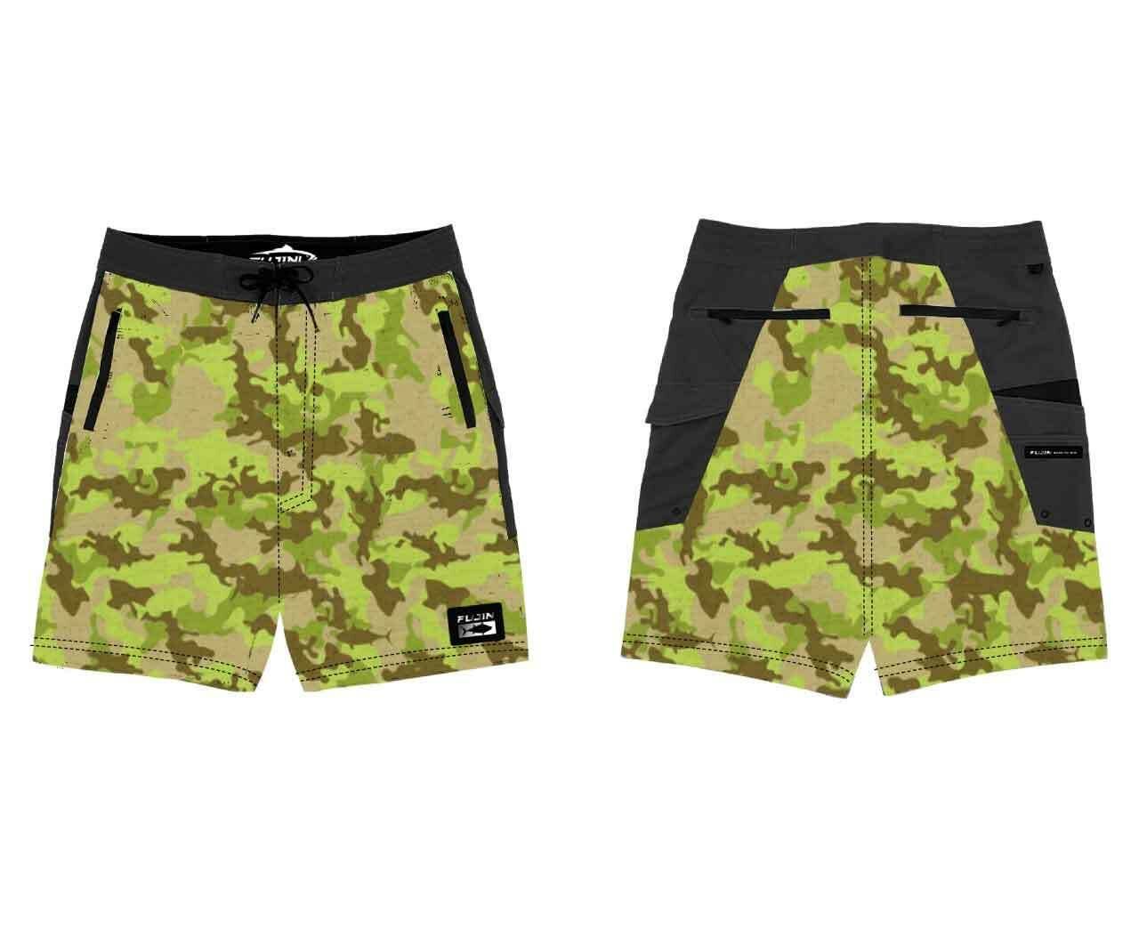Fujin Performance Short Camo Pistachio Large