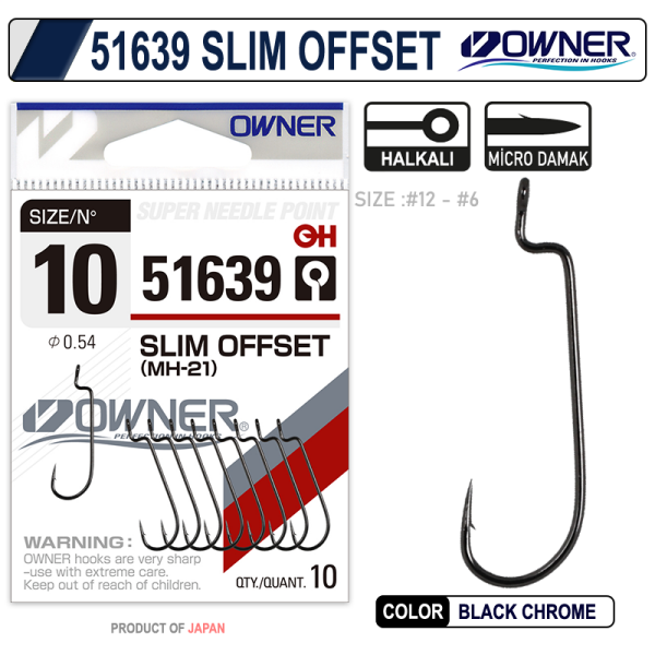 Owner 51639 Slim Offset 10