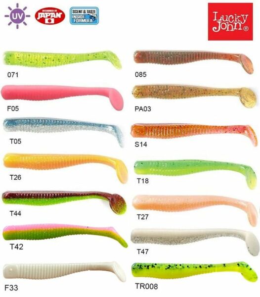 Lucky John Long John 3.1'' (7.87 cm) 8P Silikon Yem TR008