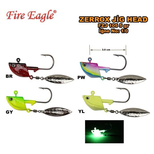 Zerrox Jig Head Fzj 105 1/0 (5G) BR