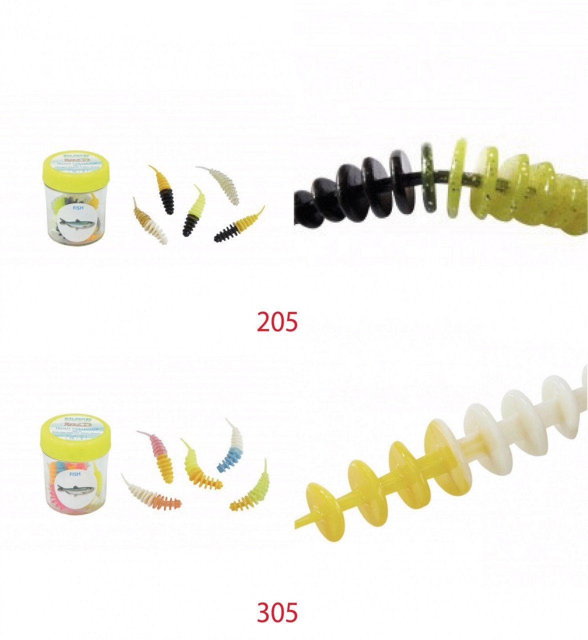 Balzer 16065 Trout Collector 5cm Aromalı Silikon Yem 10'lu Set 305