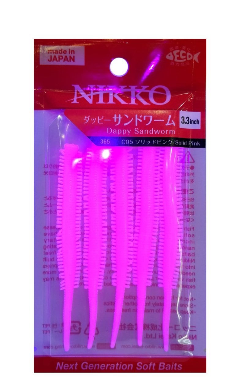 Nikko Sandworm Floating 8.5cm LRF Silikonu SOLID PINK 365