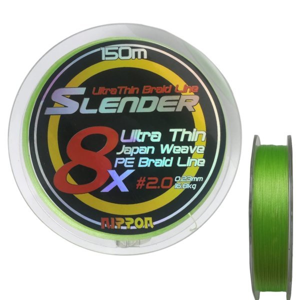 Slender 150Mt 8xJapan PE Braid Misina 1.2, 0.18Mm