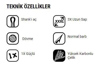 VMC Üçlü Olta İğnesi 9617PS PERMASTEEL - NO:2 - 25LI