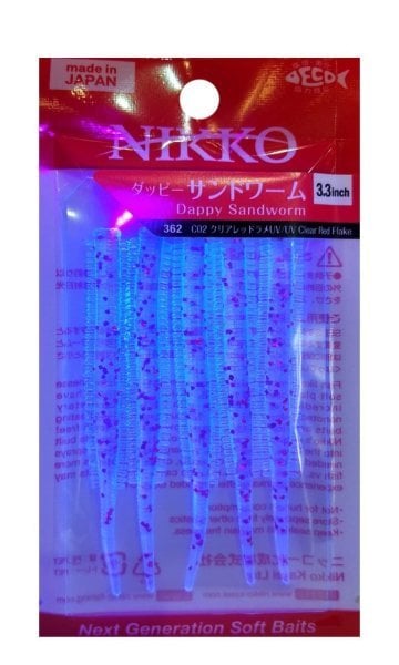 Nikko Sandworm Floating 8.5cm LRF Silikonu RED FLAK 362