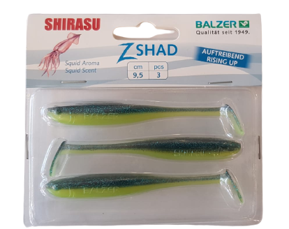 Balzer 13694 Shirasu Z Sad 9.5cm Kalamar Kokulu Silikon Yem 3'lü Set 203