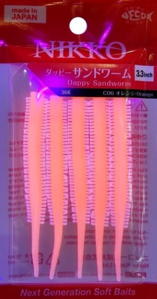 Nikko Sandworm Floating 8.5cm LRF Silikonu ORANGE 366