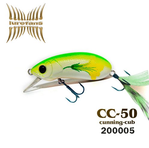 LUREFANS CUNNING CUB CC50F 5CM 5.4G / COL.5 FLOWER