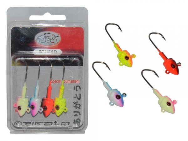 Mutant 6412 Jig Head Rigato Body 4'lü Mix Set Çift Yönlü Jig Head 5 gr