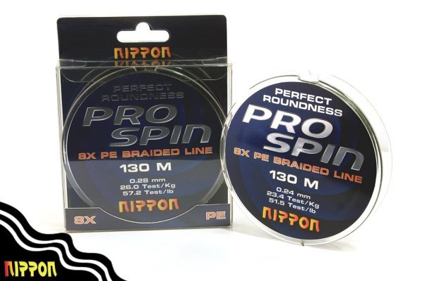 Nippon ProSpin 8x PE Kaplı İp Misina 130 mt 18 mm