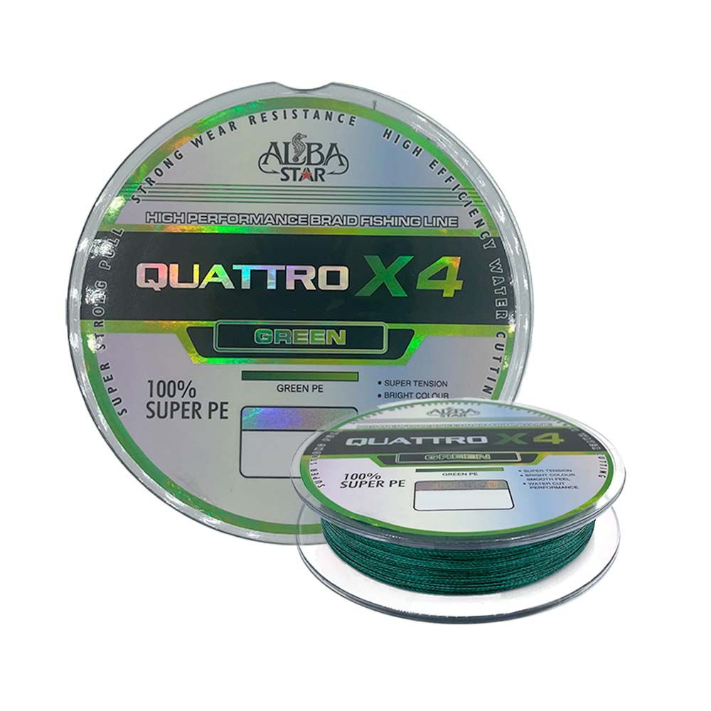 Albastar Quattro 4x İp Misina Green - 0.18MM - 150M - 16.80KG