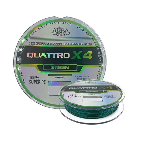 Albastar Quattro 4x İp Misina Green - 0.18MM - 150M - 16.80KG