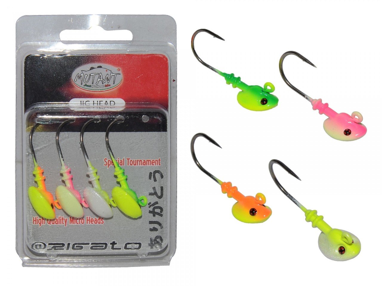 Mutant 6411 Jig Head Rigato Stunner 4'lü Mix Set 10 gr