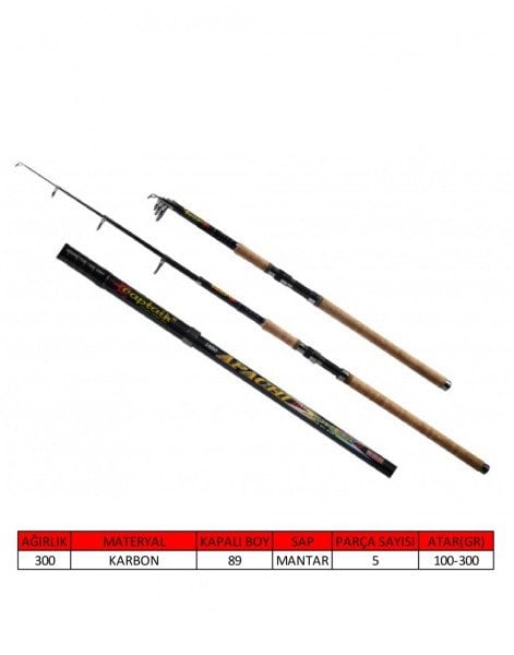 Captain 1650 Apachi Teleskopik Kamış 100-30gr Atar