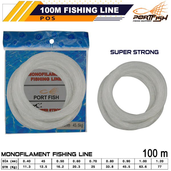 Portfish Poşet Misina 100 mt 1,00