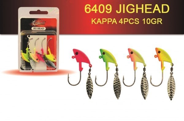Captain Jig Head Kappa 4'lü Mix Set Kaşıklı Jig Head 10 gr