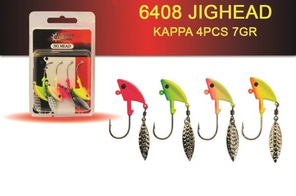 Captain Jig Head Kappa 4'lü Mix Set Kaşıklı Jig Head 7 gr