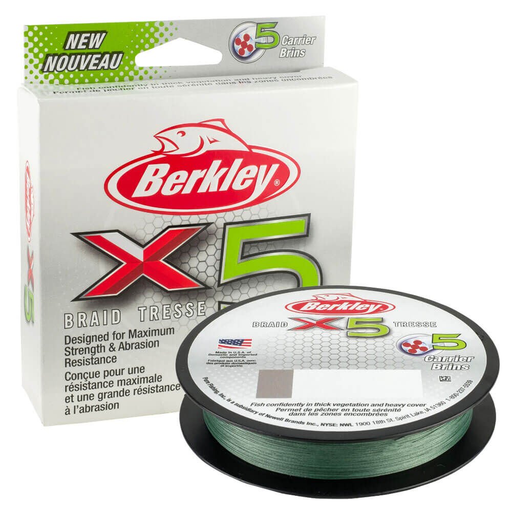 Berkley X5 İp Olta Misinası LOW-VIS GREEN - 0.20MM - 300MT - 13.6KG