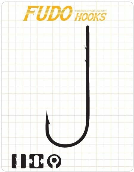 Fudo 6101 Worm SSB Black Nikel Uzun Pala Tırnaklı İğne 3/0